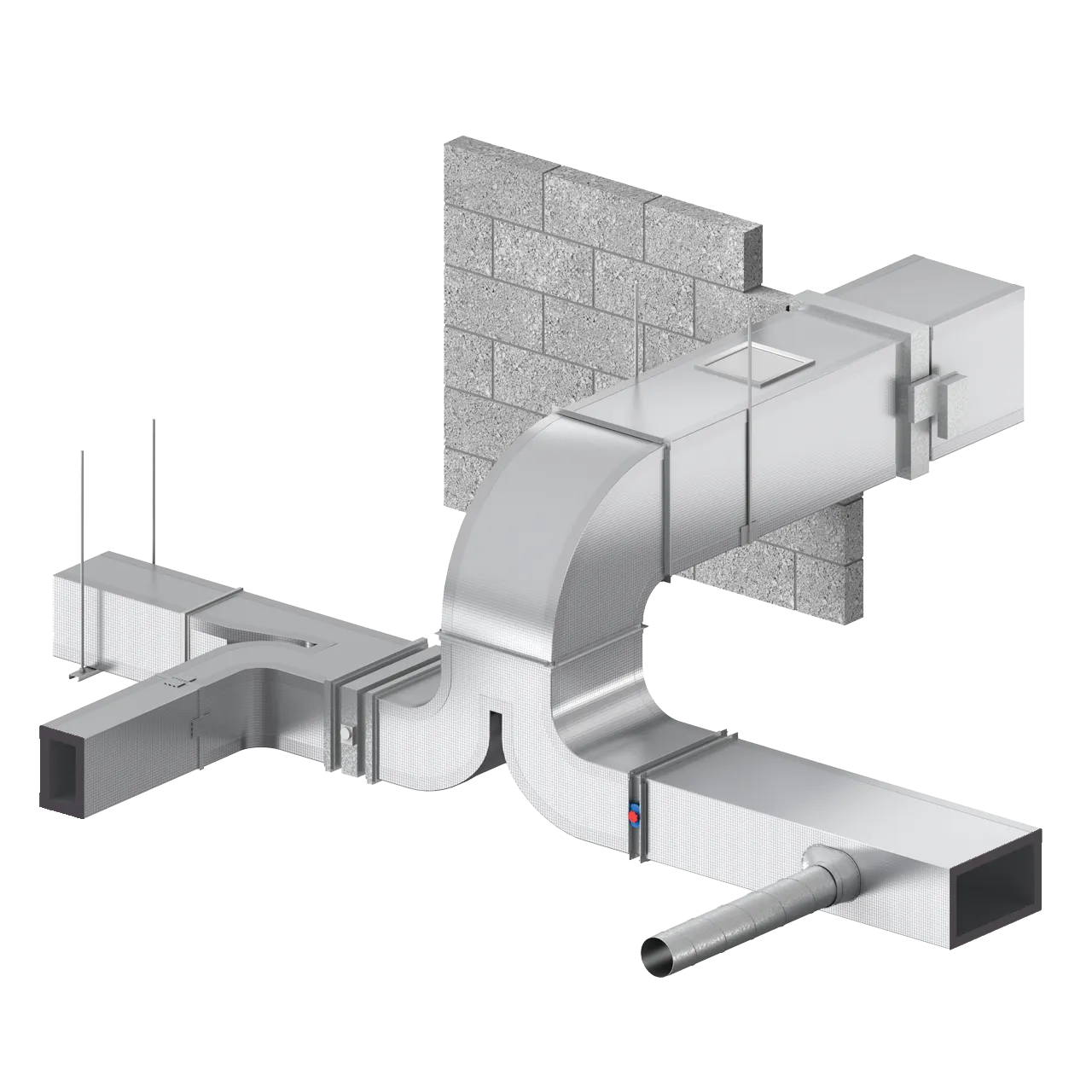Ductwork galvanized sheet metal fabrication